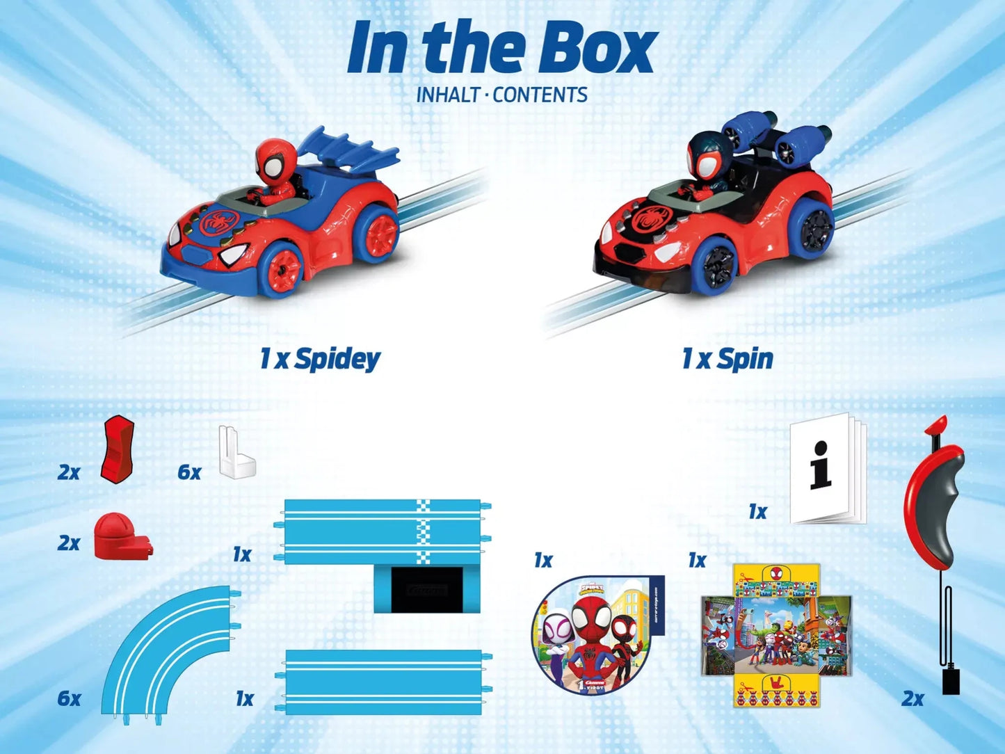 Carrera First | Marvel Spidey | It's Spidey Time! | 63049 | 1/50 Slot Car Racing Set