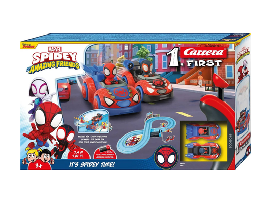 Carrera First | Marvel Spidey | It's Spidey Time! | 63049 | 1/50 Slot Car Racing Set