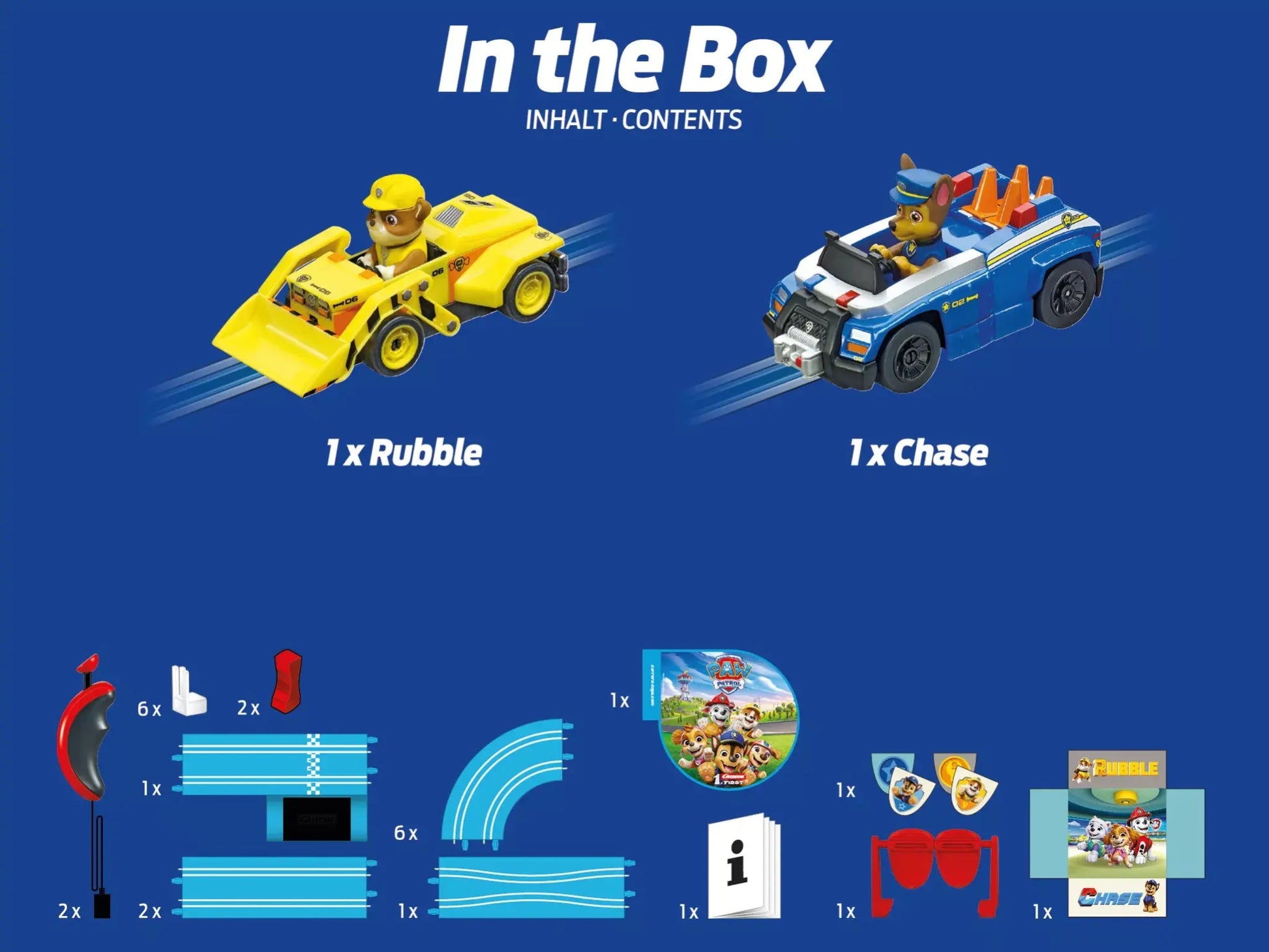 Carrera First | PAW Patrol - Slot Car Racing Set | On the Double | 63057