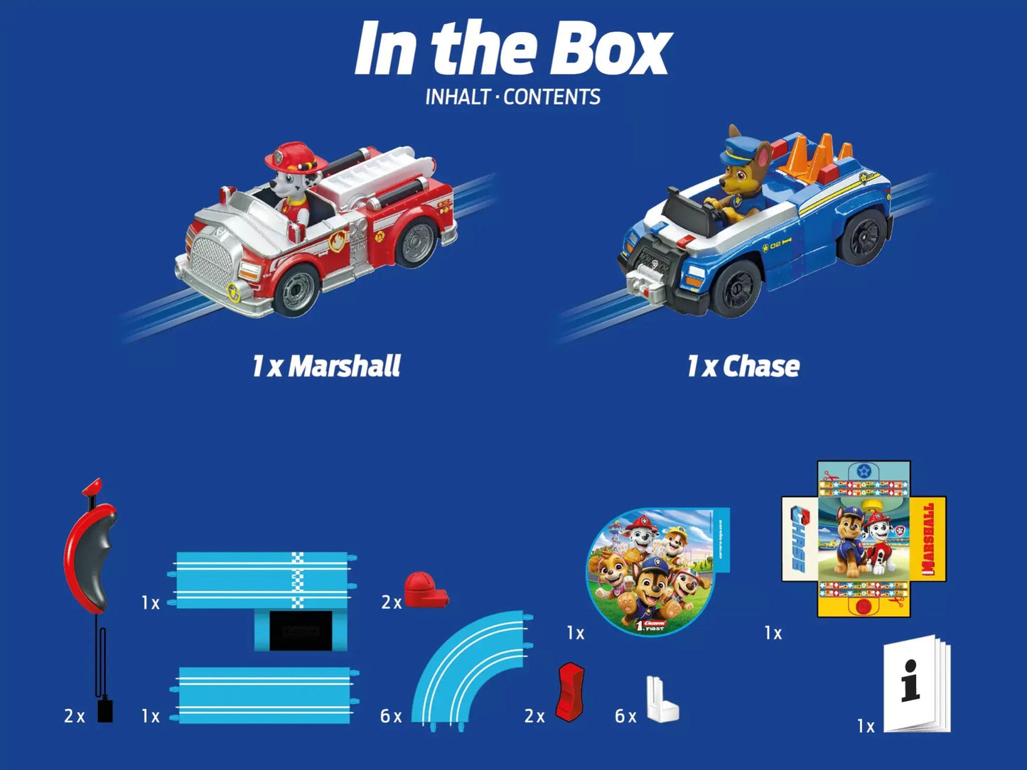 Carrera First | PAW Patrol - Slot Car Racing Set | On the Track II | 63056