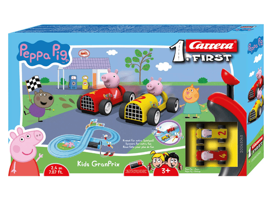 Carrera First | Peppa Pig - Slot Car Racing Set | Kids GranPrix | 63043