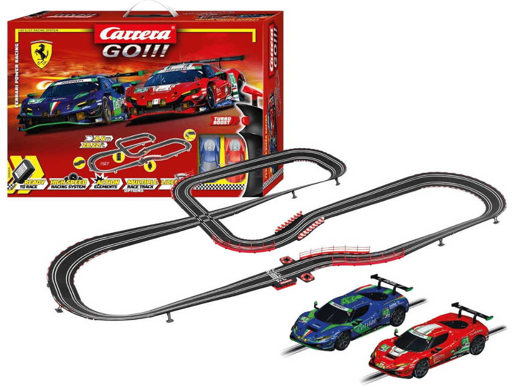 Carrera GO!!! - Ferrari Power Racing - Slot Car Racing Set - Ferrari 296 GT3 - 62575