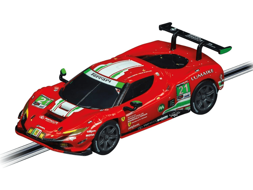 Carrera GO!!! - Ferrari Power Racing - Slot Car Racing Set - Ferrari 296 GT3 - 62575