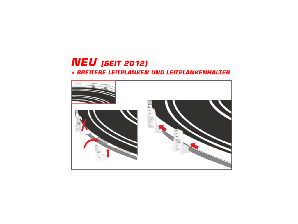 Carrera GO!!! | Guard Rail Set - White | 88305