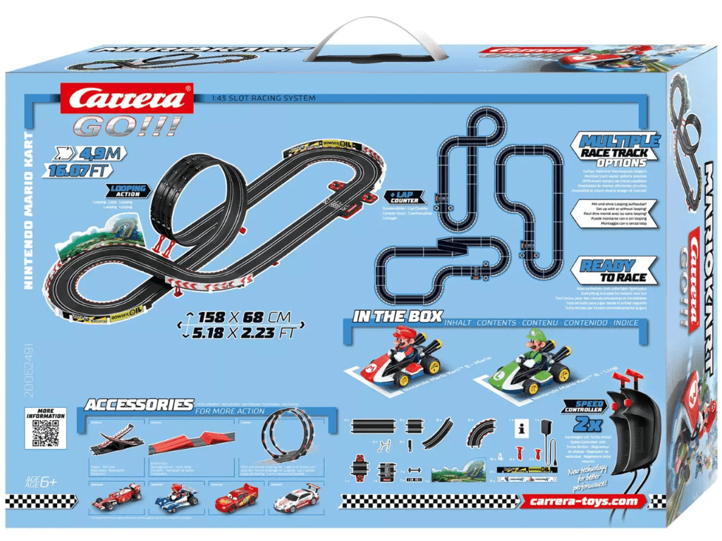 Carrera GO!!! | Mario Kart - Slot Car Racing Set | Mario vs. Luigi | 62491