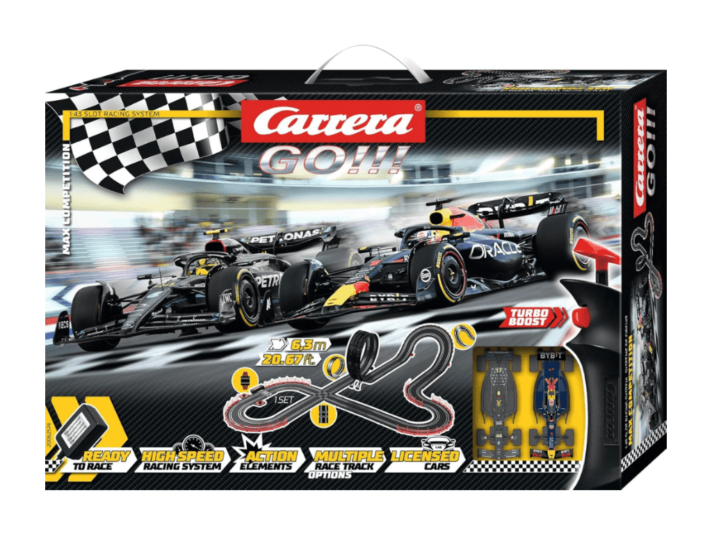 Carrera GO!!! | Max Competition | Formula 1 | 62574 | 1/43 Slot Car Racing Set
