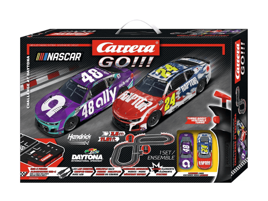 Carrera GO!!! | NASCAR | Challenge at Daytona | 62634 | 1/43 Slot Car Racing Set