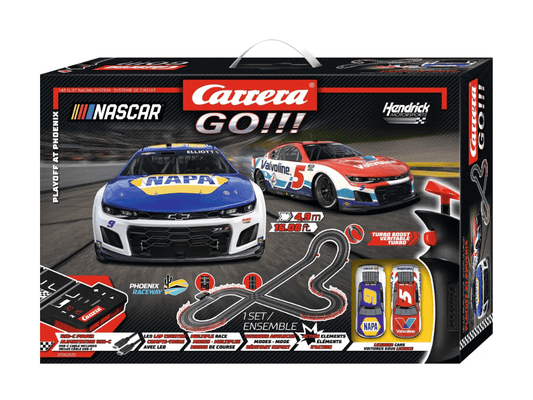 Carrera GO!!! | NASCAR | Playoff at Phoenix | 62635 | 1/43 Slot Car Racing Set