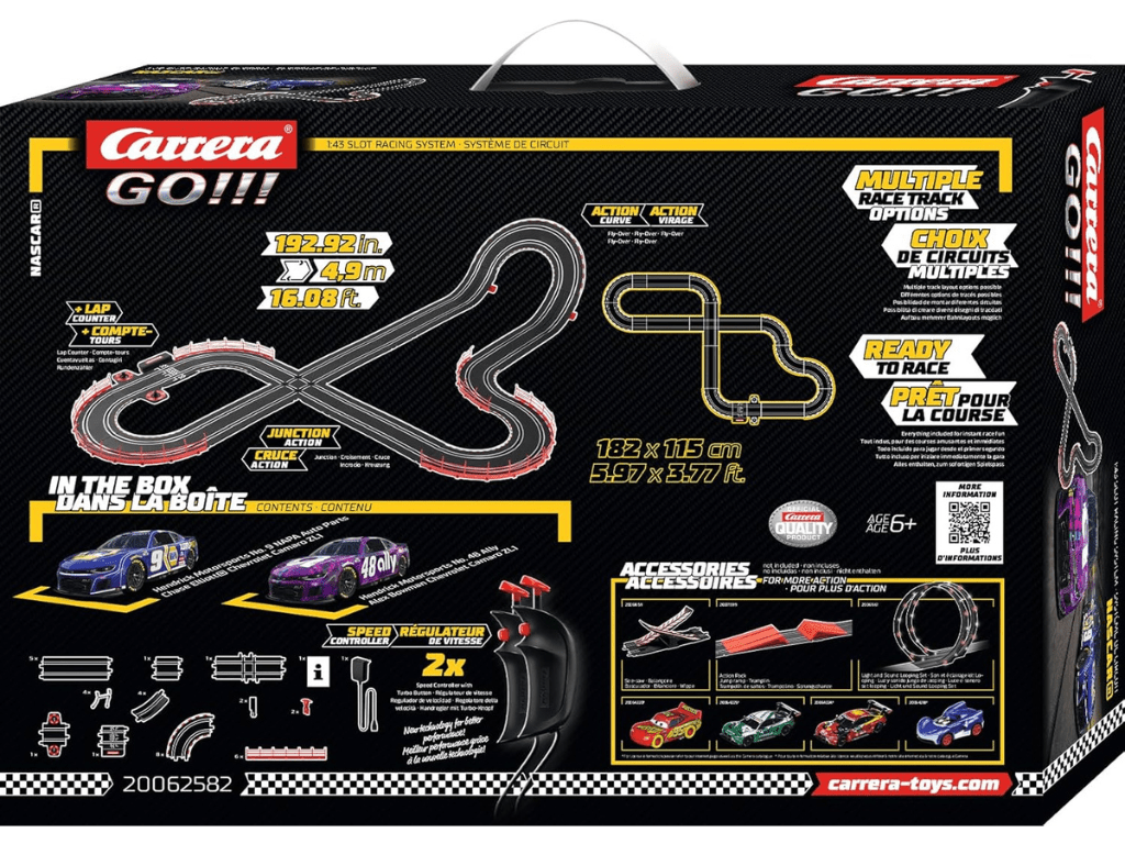 Carrera GO!!! - NASCAR Talladega Competition - Slot Car Racing Set - Camaro NextGen ZL1 - 62582