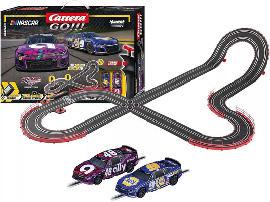 Carrera GO!!! - NASCAR Talladega Competition - Slot Car Racing Set - Camaro NextGen ZL1 - 62582