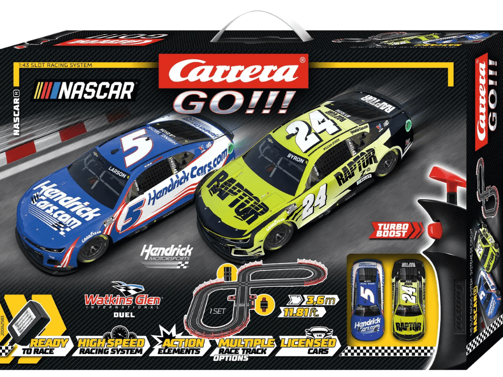 Carrera GO!!! - NASCAR Watkins Glen Duel - Slot Car Racing Set - Camaro NextGen ZL1 - 62583