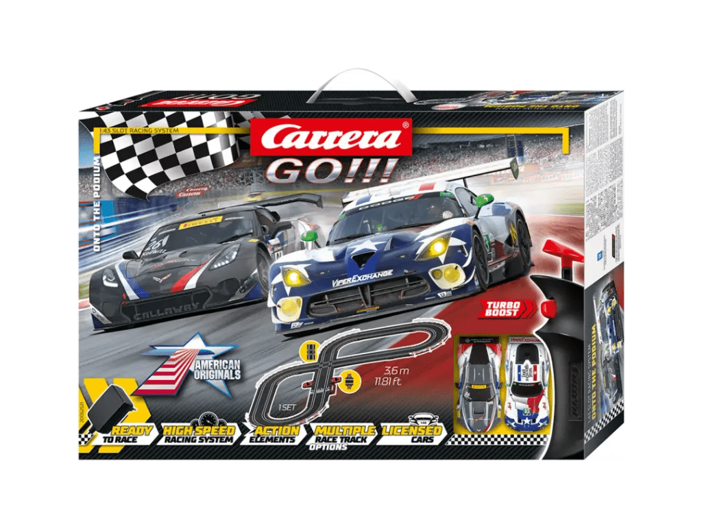 Carrera GO!!! - Onto the Podium - Slot Car Racing Set - Viper vs. Corvette - 62521