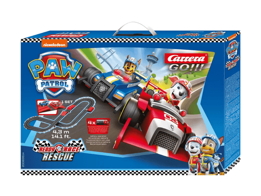 Carrera GO!!! | Paw Patrol - Slot Car Racing Set | Ready Race Rescue | Battery Powered | 63514
