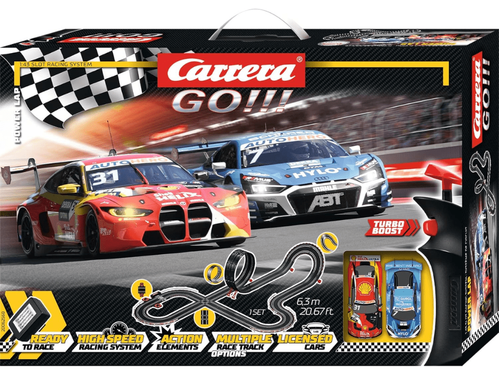 Carrera GO!!! - Power Lap - Slot Car Racing Set - BMW vs. Audi - 62560