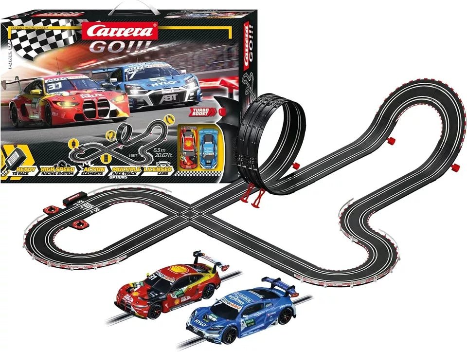 Carrera GO!!! - Power Lap - Slot Car Racing Set - BMW vs. Audi - 62560