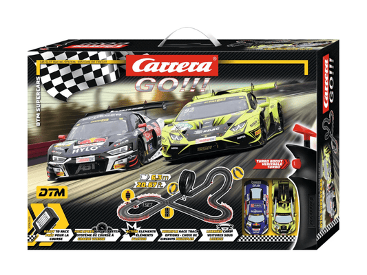 Carrera GO!!! | Supercars - Slot Car Racing Set | DTM - Audi vs. Lamborghini | 62595