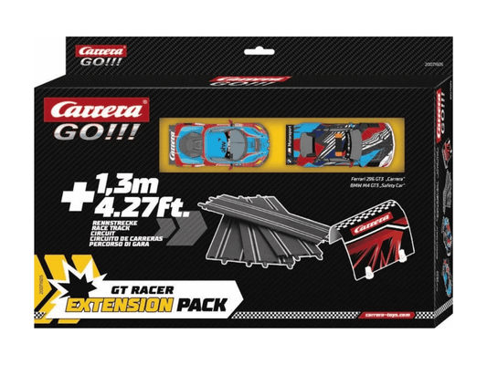 Carrera GO!!! | Track & Cars Extension Pack | GT Racer | 71605 | 1/43 Slot Car Track