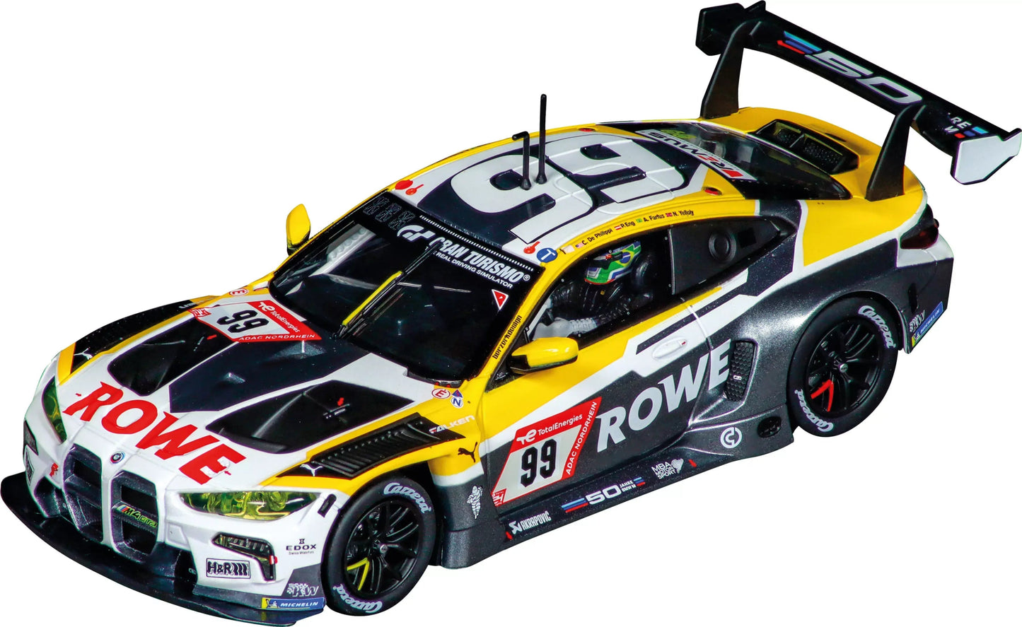 Carrera Hybrid | BMW M4 GT3 | 99 ROWE Racing | 51026 | 1/50 Slot Car