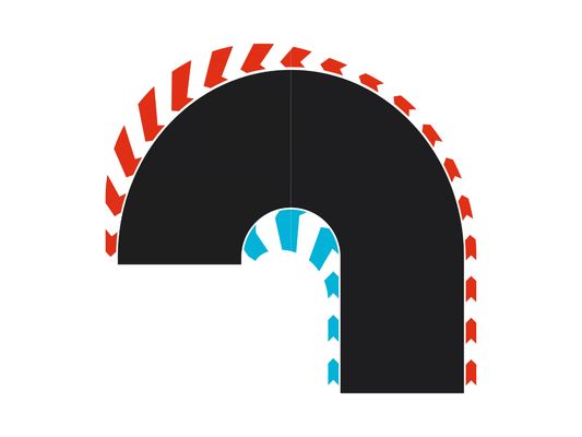 Carrera Hybrid | Chicane Section - R1 Hairpin | 52005 | 1/50 Slot Car Track