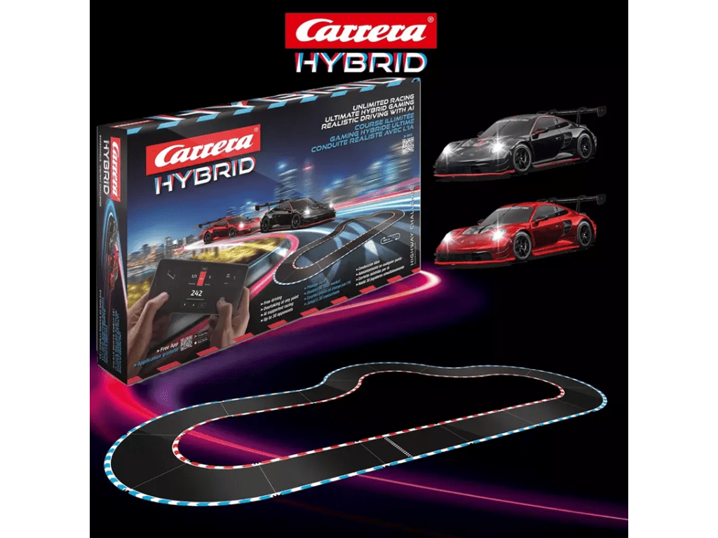 Carrera Hybrid | Highway Challenge - Hybrid Racing Set | Porsche 911 GT3 R | 50002