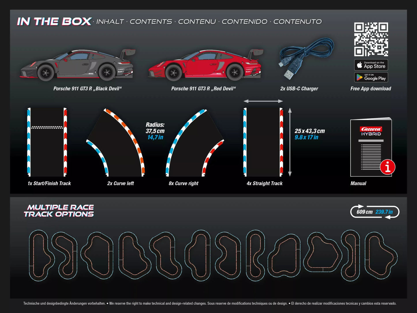Carrera Hybrid | Highway Challenge - Hybrid Racing Set | Porsche 911 GT3 R | 50002