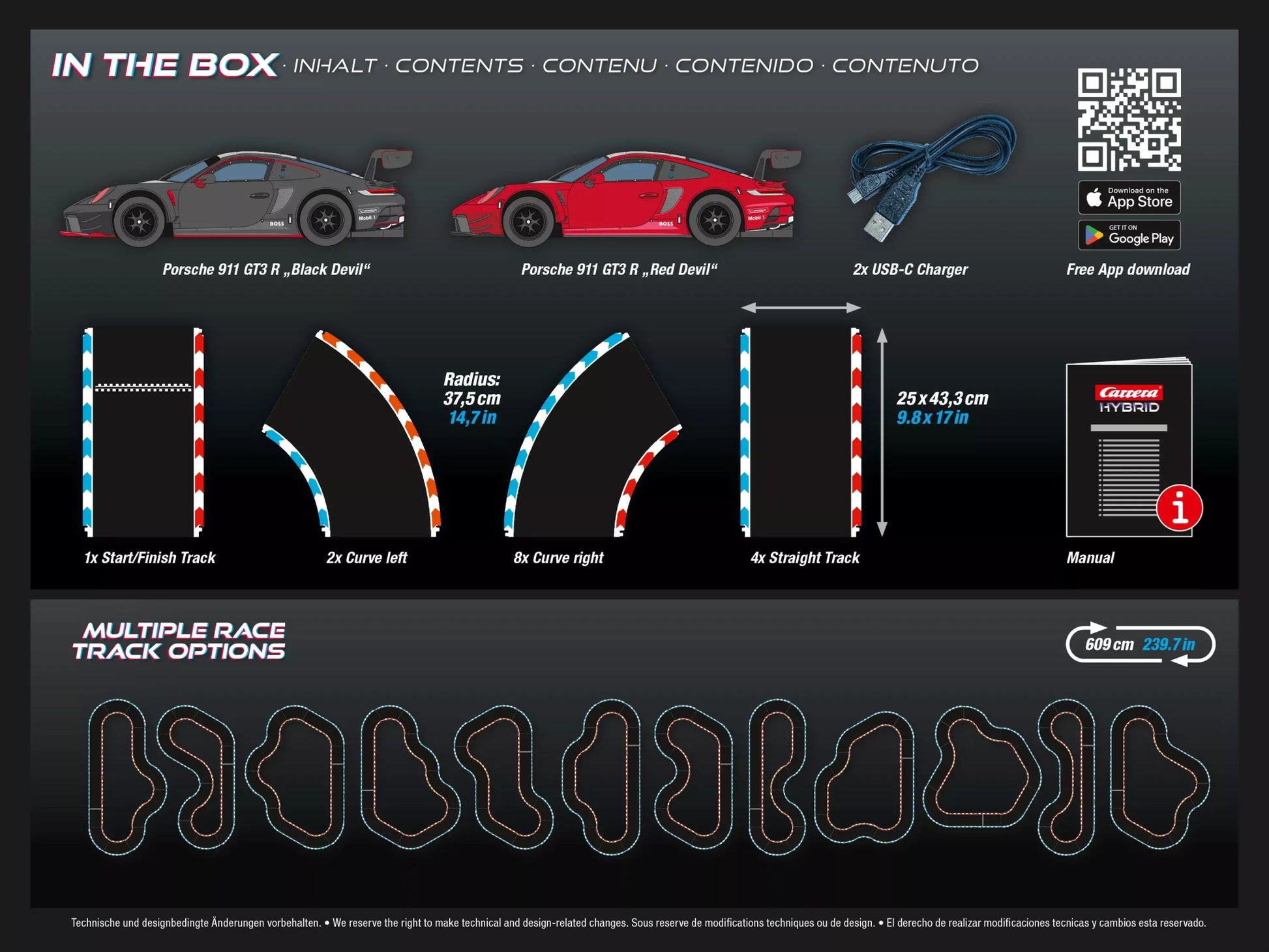 Carrera Hybrid | Highway Challenge - Hybrid Racing Set | Porsche 911 GT3 R | 50002
