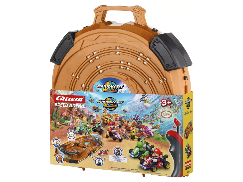 Carrera Speed Arena | Mario Kart World | 16005 | 1/50 Slot Car Racing Set