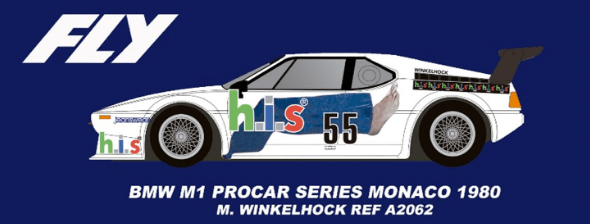 Fly | BMW M1 | #55 Cassani Racing - Procar Championship 1980 | EVO3 Racing | PRE - ORDER - A2062R
