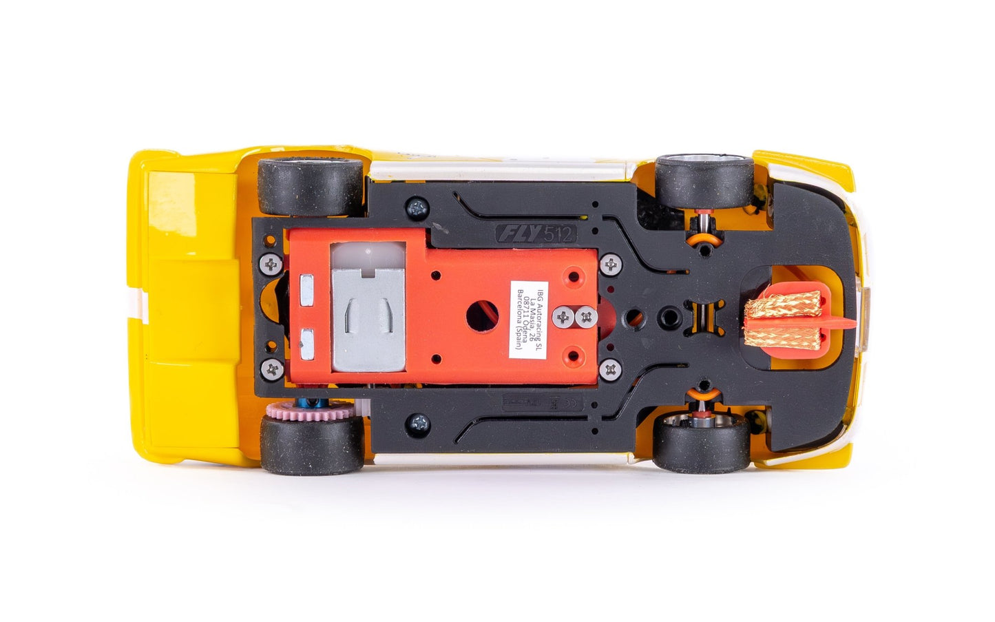 Fly | Ferrari 512 S Coda Lunga | Yellow | EVO3 Racing | R2004R1 | 1/32 Slot Car