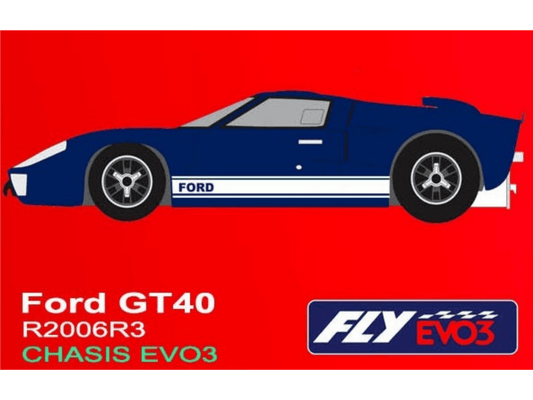 Fly | Ford GT40 Mk II | Blue | EVO3 Racing | R2006R3 | 1/32 Slot Car