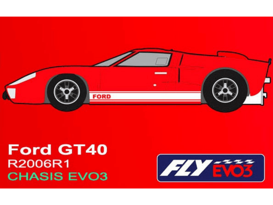 Fly | Ford GT40 Mk II | Red | EVO3 Racing | R2006R1 | 1/32 Slot Car