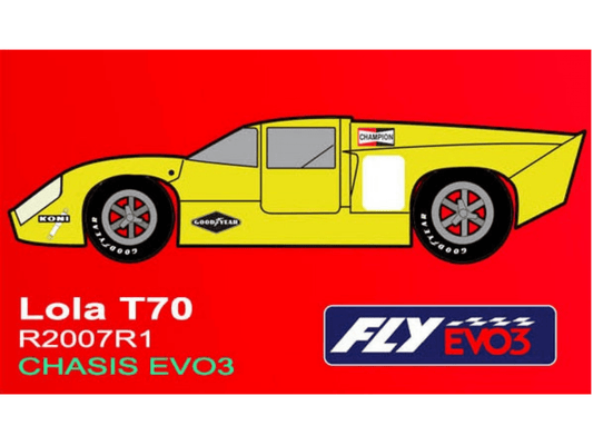 Fly | Lola T70 Mk IIIB | Yellow | EVO3 Racing | R2007R1 | 1/32 Slot Car