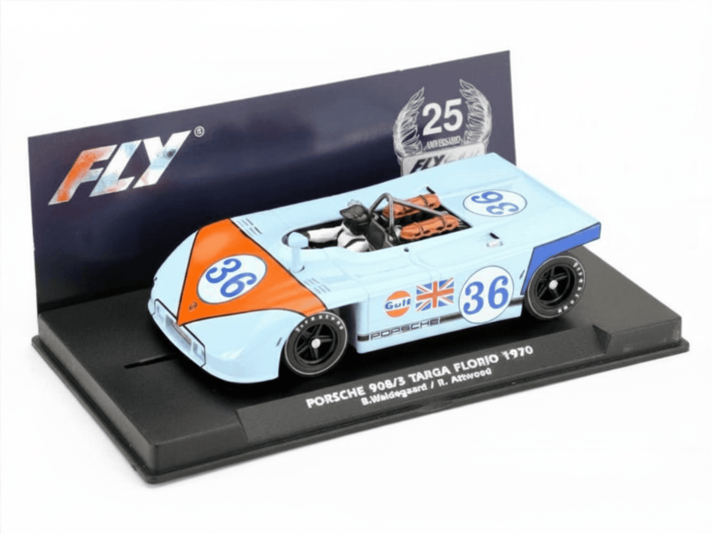 Fly | Porsche 908/03 Spyder | 36 Gulf JWA | Limited Edition | A2501 | 1/32 Slot Car