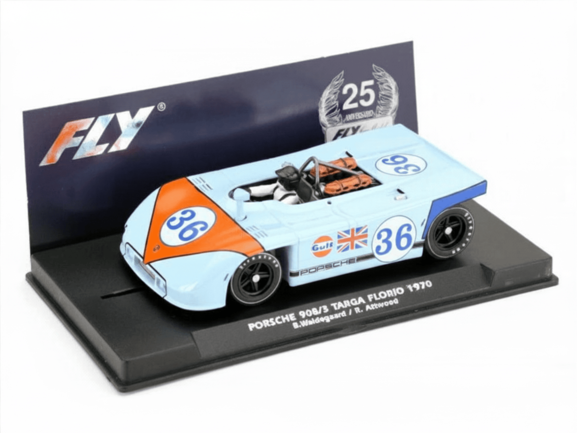 Fly | Porsche 908/03 Spyder | 36 Gulf JWA | Limited Edition | A2501 | 1/32 Slot Car
