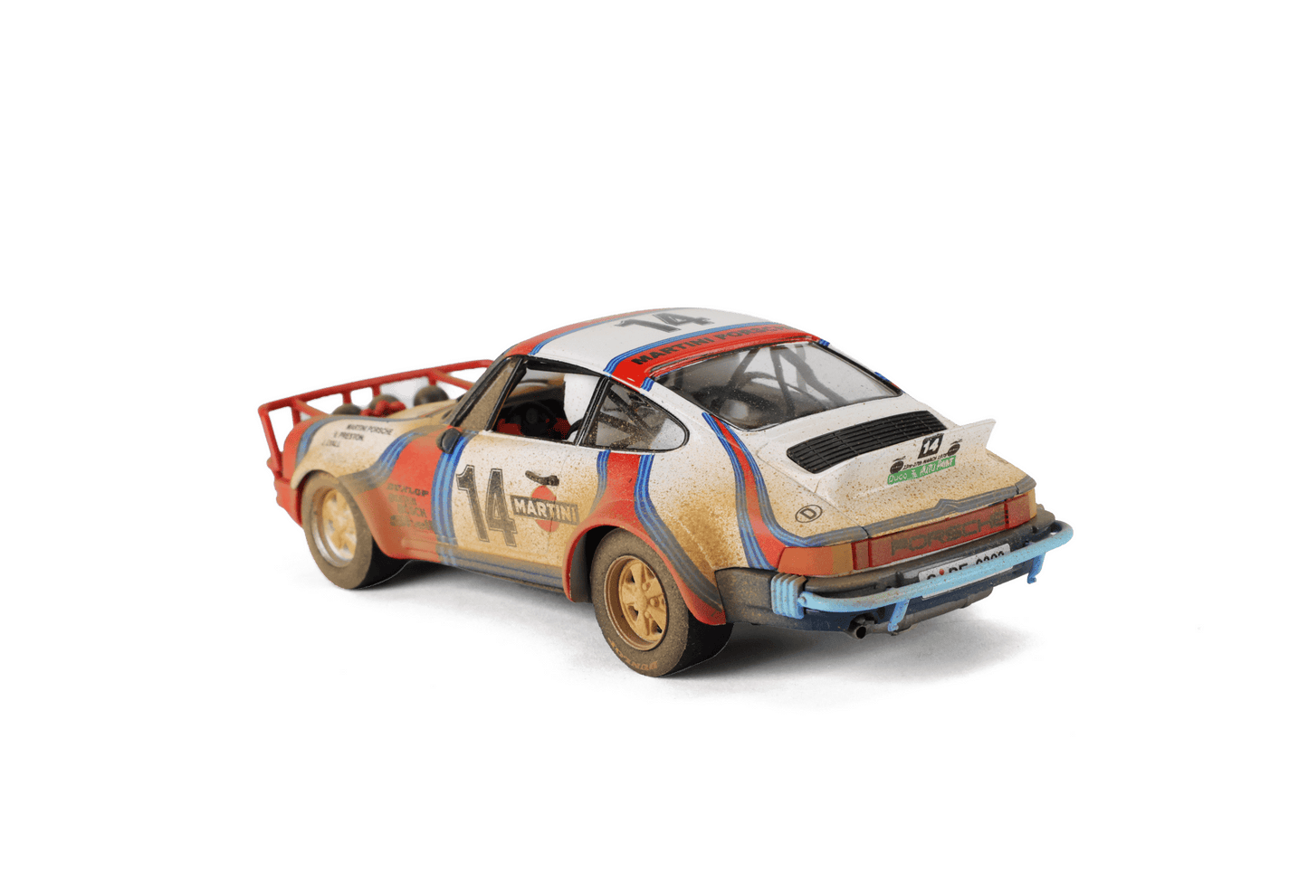 Fly | Porsche 911 SC 'Safari' | 14 Martini Racing | Limited Edition | Dirt Effect | E2110AR | 1/32 Slot Car