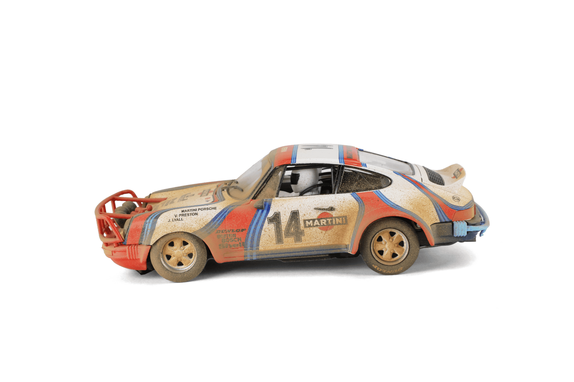Fly | Porsche 911 SC 'Safari' | 14 Martini Racing | Limited Edition | Dirt Effect | E2110AR | 1/32 Slot Car