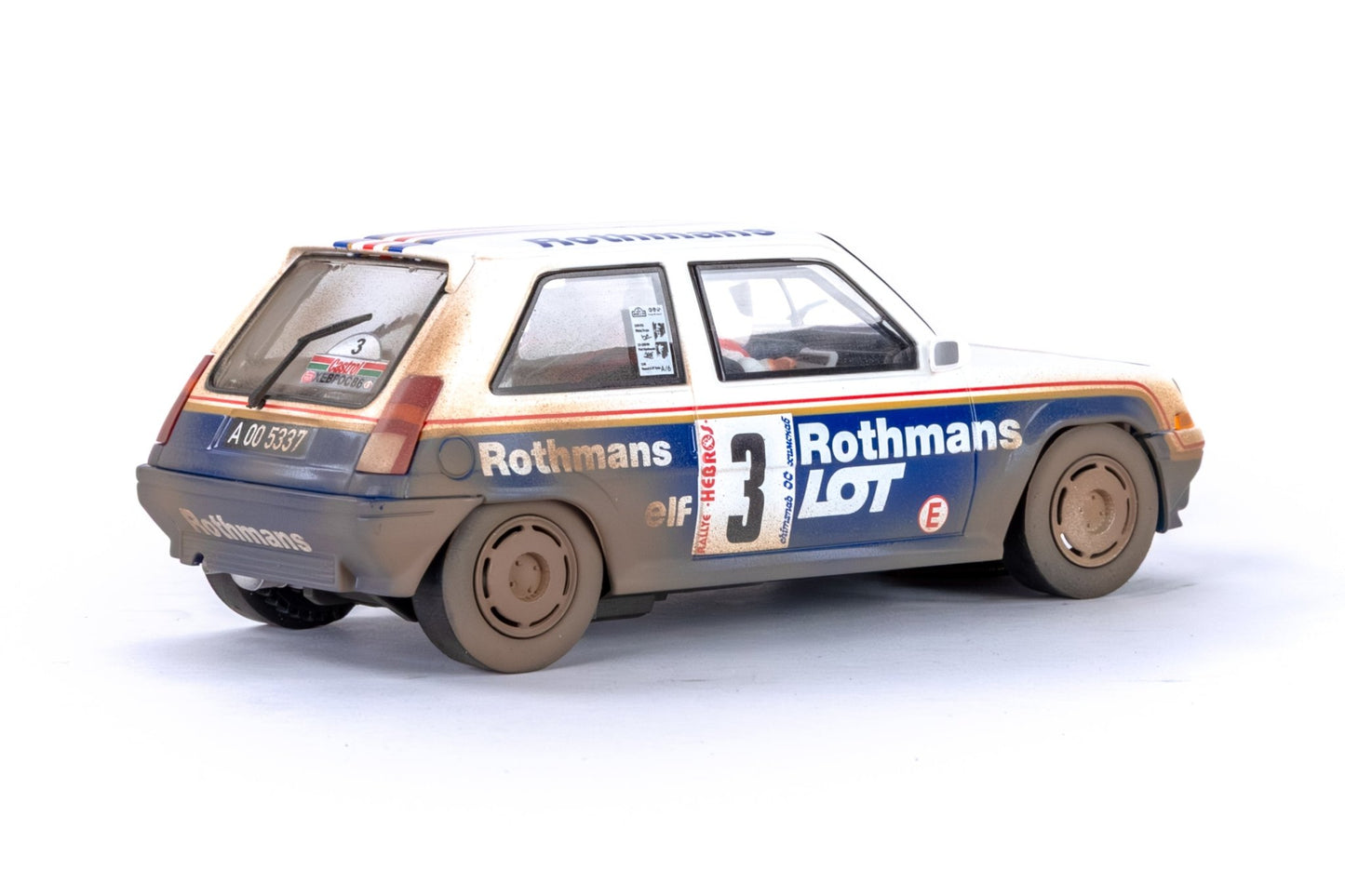 Fly | Renault 5 GT Turbo | 3 Rothmans Rally | Dirt Effect | A2081AR | 1/32 Slot Car