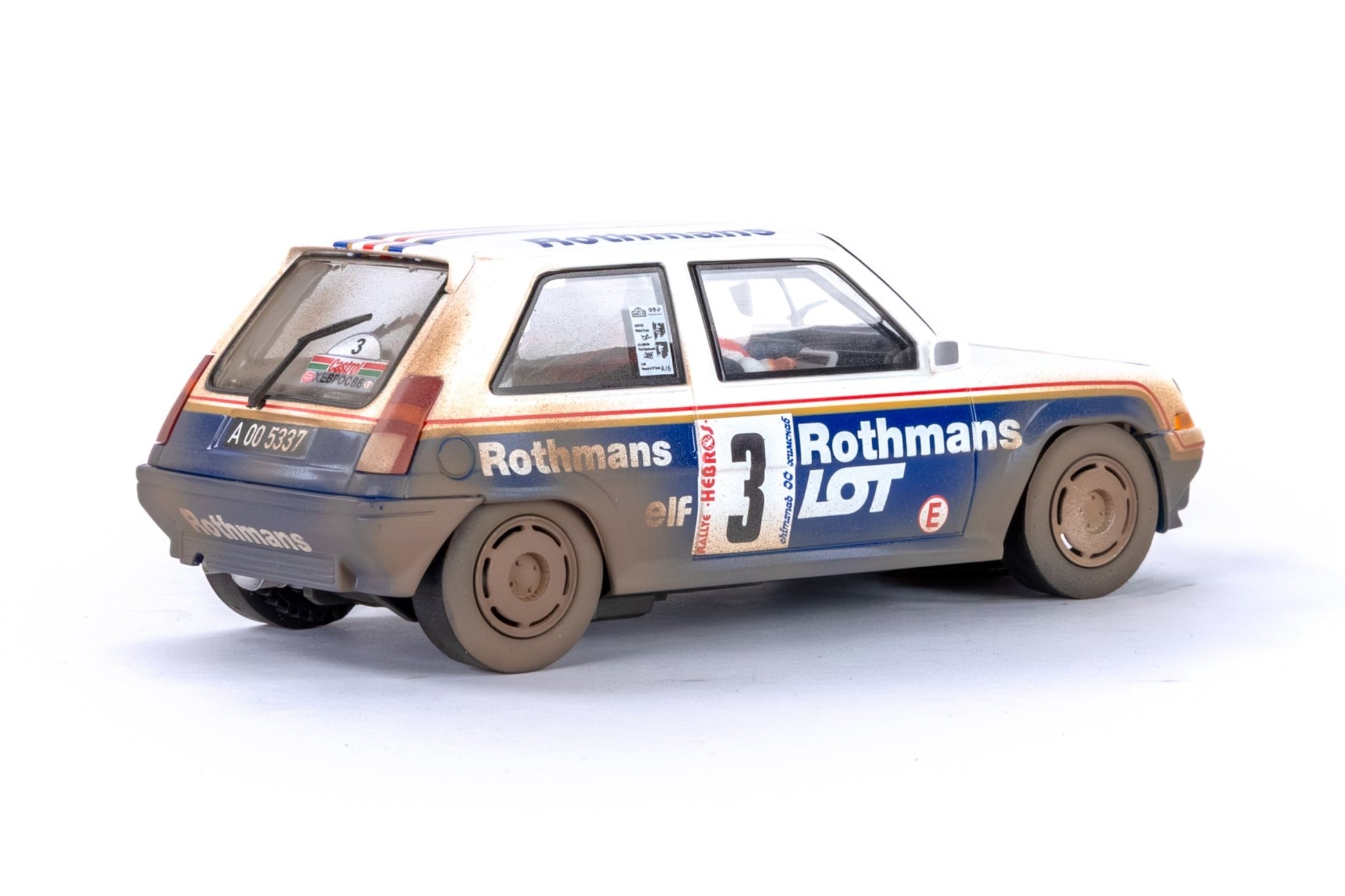 Fly | Renault 5 GT Turbo | 3 Rothmans Rally | Dirt Effect | A2081AR | 1/32 Slot Car