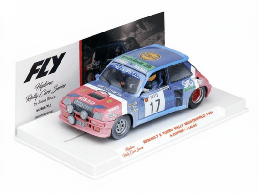 Fly | Renault 5 Turbo | 17 Esso Rally | Snow Effect | E2094AR | 1/32 Slot Car