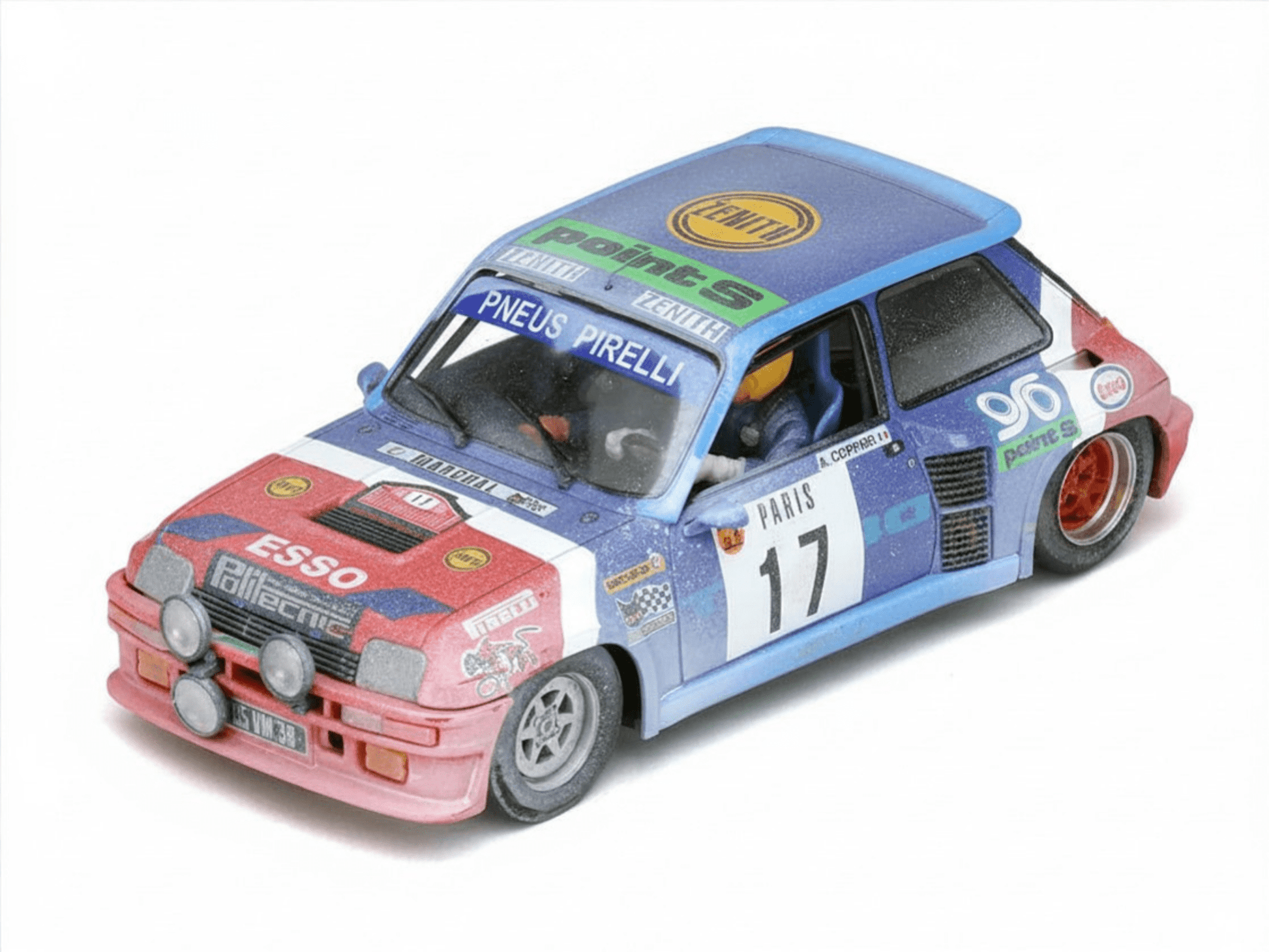 Fly | Renault 5 Turbo | 17 Esso Rally | Snow Effect | E2094AR | 1/32 Slot Car