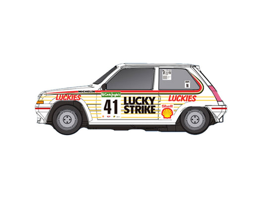 Fly | Renault 5 GT Turbo | #41 Lucky Strike | Dirt Effect | E2119AR | 1/32 Slot Car