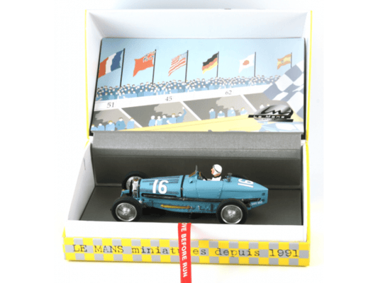 Le Mans Miniatures | Bugatti Type 59 | #16 Robert Benoist - French Grand Prix 1934 | 132097/16M