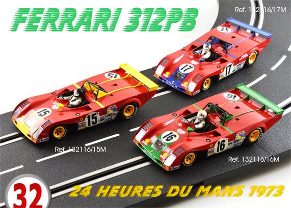 Le Mans Miniatures | Ferrari 312PB-73 | 17 SpA Ferrari SEFAC | 132116/17M | 1/32 Slot Car