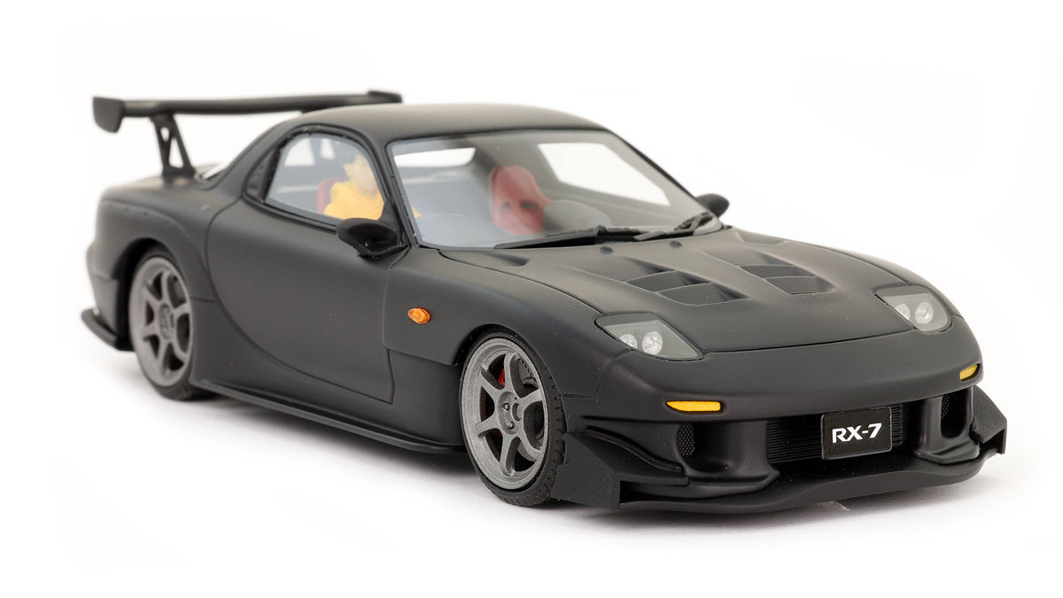Avant Slot | Mazda RX-7 RE Amemiya (FD) | Matte Black | Ranz Collection | JDM01c | 1/32 Scale Slot Car