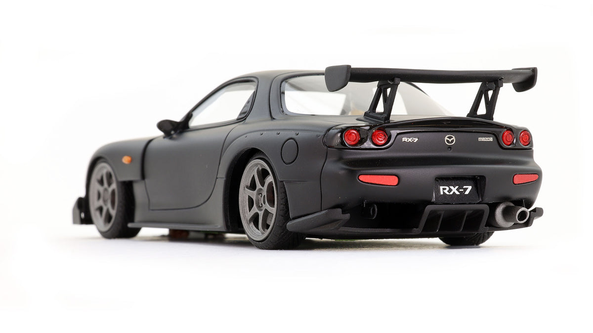 Avant Slot | Mazda RX-7 RE Amemiya (FD) | Matte Black | Ranz Collection | JDM01c | 1/32 Scale Slot Car