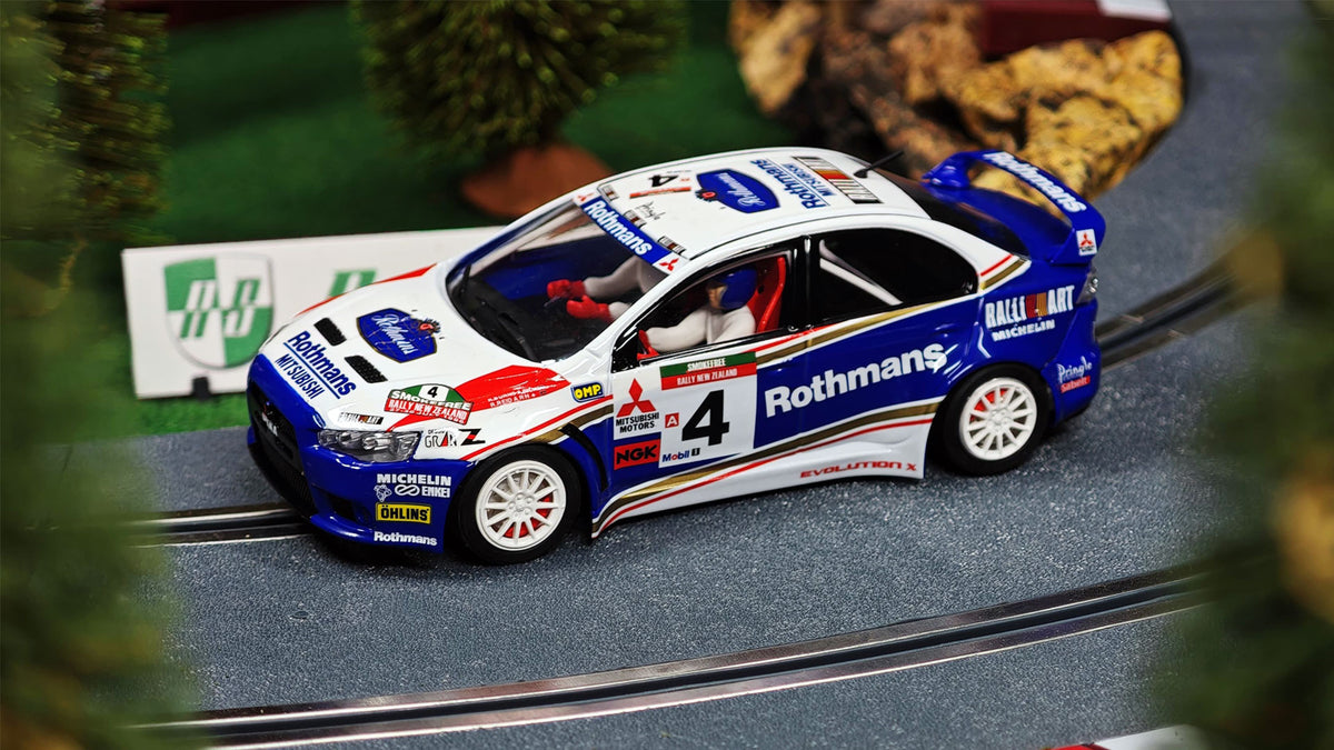 Avant Slot | Mitsubishi Lancer Evolution X | #4 Rothmans Ralliart | 50810 | 1/32 Scale Slot Car