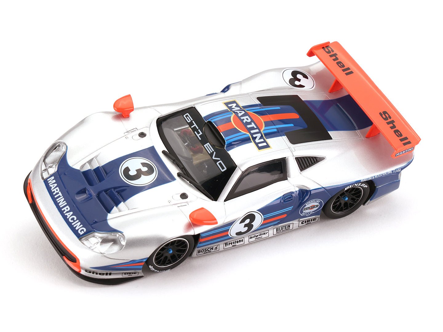 MR Slotcar | Porsche 911 GT1 Evo | #3 Martini Racing - Tribute Livery | MR1025