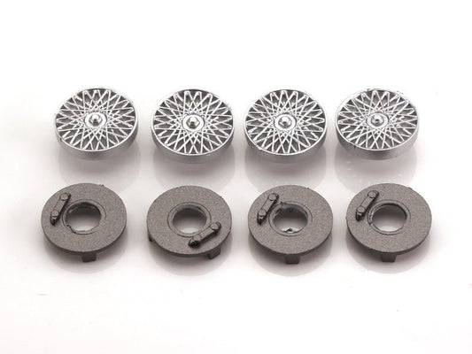 MR Slotcar | Wheel Inserts | Jaguar XJ220 - BBS Silver | 16.5mm | MR7806