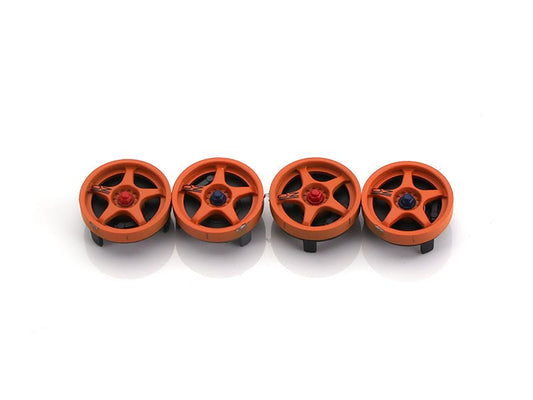 MR Slotcar | Wheel Inserts | McLaren F1 GTR - OZ Orange | 17.3mm | MR7803