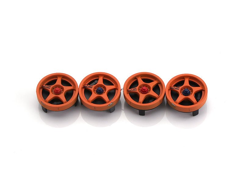 MR Slotcar | Wheel Inserts | McLaren F1 GTR - OZ Orange | 17.3mm | MR7803